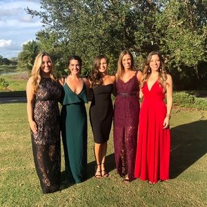 Black midi strapless dress